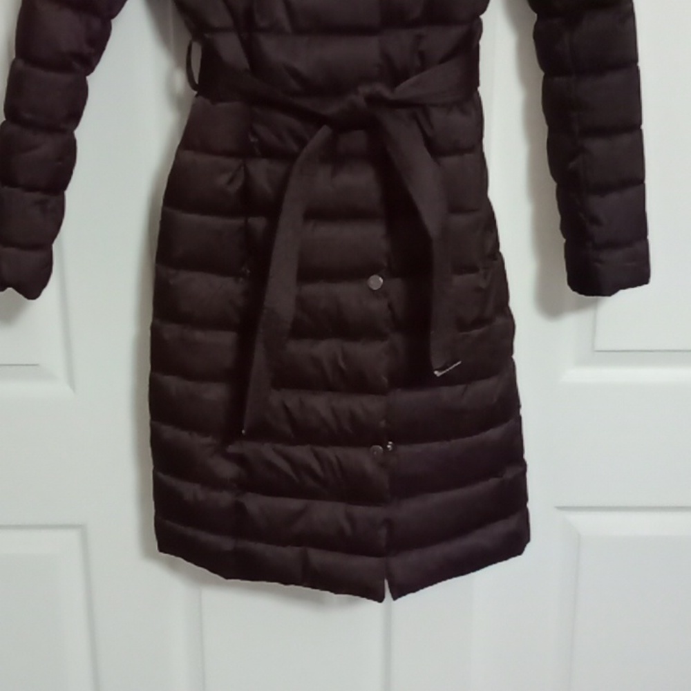 #207 Kenneth Cole New York Women's Puffer Coat. Long Coat Purple Color. XSmall - Picture 3 of 14